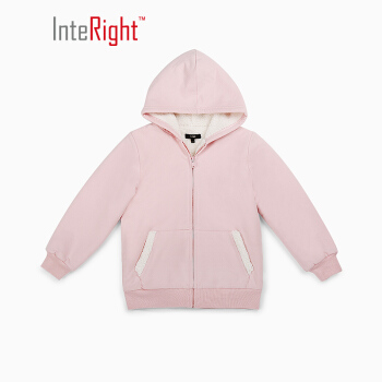 INTERGHT男女の子供の冬の绵の服の羊のレインコートは厚い绵の服のピンクの120ヤードをプレラスします。