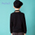 水ぼうず（SOUHAIT）子供服秋の新商品の男の子服は、辉く长袖TシャツAQELL 554を贴り付けて、ブラク130