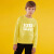 AA迪ズニドランの公式旗艦店の新商品の子供服の男性の大きい子供服7-8歳の子供供服ファンシーの衛衣春の5潮流の黄色い丸の襟140 cm