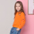 ミルキー丁当子供服の女子児童の中で、大童服の新商品の春服カジュアマットの立体カラボワールの卫衣の艶桔160