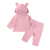 巧尼熊の赤ちゃんの外出服セト男女供秋冬レセンカートディップ3598女性宝ピンク110 cm