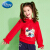 ディズニ·Dispneyは子供服を自営しています。子供服の中小童ニコ2019春夏新型DA 916680 D 01の真っ赤な色の120