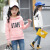 2019秋モビルの中で大童韩版ファンシー単色の女性子供服のアルファベットの女子学生の长袖レユニトニックの女の子6歳7歳10歳11歳白140 cm