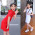 子供服の女の子のスカートの夏のワンピス供の洋服の王女のスカートトの小さい女の子の新型の韩国版の卫衣のスカートの夏の半袖の卫衣のスカート-赤色の130ヤードは身长の110 cmぐすの提案をします。