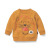 千趣会(senshukai)赤ちゃんの子供服と同じじ男女のカラクター押染綿ネの長袖綿質の衛衣D 22802茶色の120 cm