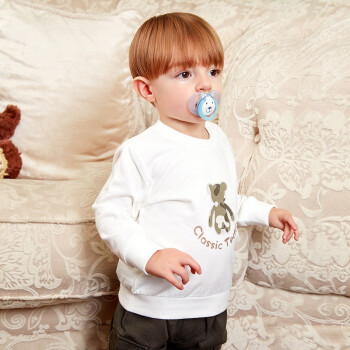 精典泰迪Class ic Teddy子供服春秋新商品男女服小童上赤ちゃん服外出服めろろは白100です。