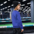 ANTA子供服の子供用ニコジェア2019春の新商品の中で、大童长袖Tシャにトップガの丸袖ニコの学生用ジッパー青-4 150 cm