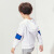 子供服男性用のコート春秋モデル2019新型子供供の中で、大童レンコトートのセジットカードドガードの赤ちゃんのスポ-ツウジェアの潮象歯白130 cm