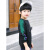 中童卫衣男童潮2019年秋新作子供Tシャ丸襟韩版の中で大子供がコトをベースにして黒が120 cmを介护します。