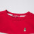 Hush Pppies bulan doの子供の服の2019春の服の新型子供供の着の中で大き子供のファンは色の丸の襟ガドの中性的な経典の赤140 cmをつづつします。