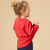 Moomoo子供服の女の子用ガーディアンのカーディィの女性ラッピングのゆったとしたセクトの浓い色110 cm(110/56)