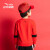 ANTA子供の旗艦の店の男性の子供服のシリズの護衛服の3-6歳の丸襟の長袖の上着の35939724熱い力の赤い-2 120 cm/小さい子供