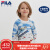 FILA FILA FILA FI楽子が男性の子供服を提供しています。2019年冬の新型女の子韓国版洋気子は長袖シーザー満印-PT 120 cmを提供します。