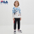 FILA FILA FILA FI楽子が男性の子供服を提供しています。2019年冬の新型女の子韓国版洋気子は長袖シーザー満印-PT 120 cmを提供します。