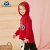 ミニバラ子は男性の長袖ガーディアンに2019年秋新型子供服ジャックス中国紅6620 cmを供えています。