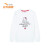 ANTA儿童女大童HELLO KITTY连名6-16歳丸襟カーバキャバクタ长袖Tシャフルオールバック【女大童】绵糖白-1 150 cm