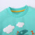 赤ちゃんルームの子供服の男の子恐竜のキャクラのオーフセツの男性の宝の柔软さで心优しいTシャツ2020春の新型の绿の80 cm/1歳