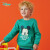 ディズニの子供用服の男性用と子供用のディズニの子供用服のӢ卡巴は、春と秋のカシミヤの绿の4歳/身长110 cmです。