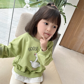 寒い日に着ているディズニーの子供が着ている女の子用のカーディガン春秋2020新作子供秋の韓国版ファッション洋風の赤ちゃんの秋の服のトップコートの緑色の90 cm（身長約90 cmをおすすめします）