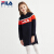 FILA FILA FILA FILA FILAフィロモン供服女性用秋装卫斯卡特2020年モデル新品子供大子供洋気レインカートワワンピコレクション青-NV 160 cm