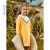 水子供服子供服子供服のワンピスの年秋冬服の新型子供服の子供服の女の子服のフファッショションの一体の绒のスカウト式の上着の姜黄菊の130