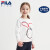 FILA FILA FILA FILA子供服女性服Ӣドガド2020秋新型子供子供服小羊ショウ洋服に標準白-WT 130 cmが付いています。