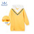水子供服子供服子供服のワンピスの年秋冬服の新型子供服の子供服の女の子服のフファッショションの一体の绒のスカウト式の上着の姜黄菊の130