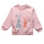 南极人の子供服の女の子とカシミヤの子供の秋冬2020新型韩国版のアニメメの丸襟のカバの女性のお姫様のボムの濡れてるイジンの服の皮のピンク色の120