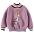 マルコ小熊子供服の女の子の服とカシミヤを厚くして、韓国版の子供フフを温めて、小さい女の子の秋冬の服装のMM 02956紫色140（身長135 cmを提案します）