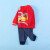 ベベー男子供服2021年春と秋の服装子供服赤ちゃんが外出する長袖Tシャツの着付けが赤い4歳/身長110 cm