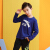 ANTA男性子供服の中で、大童卫衣は2021年夏に薄い子供服の子供服です。学生の少年服の下に蓮の青い色があります。4 160 cmです。